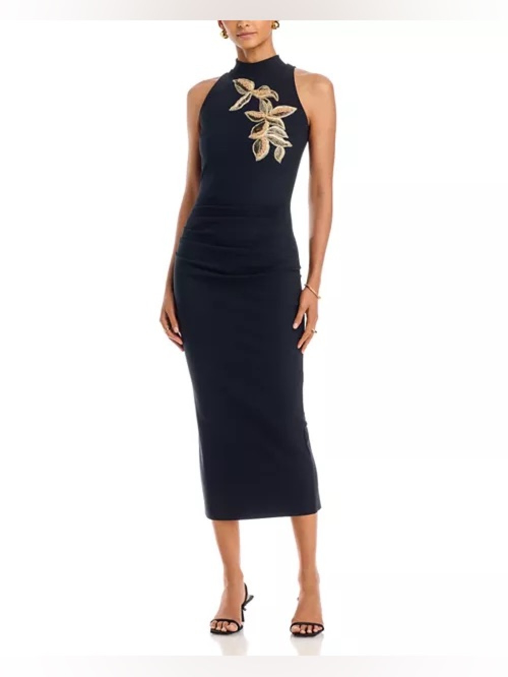 Chiara Boni La Petite Robe Nimby Black Midi Dress